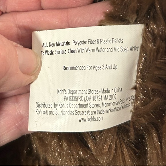 St. Nicholas Square Plush 18” Moose Stuffed Animal Toy Christmas Kohl's - Picture 4 of 4